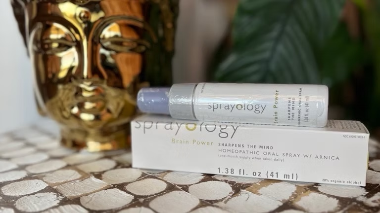 Sprayology Brain Power homeopathic oral spray with its box